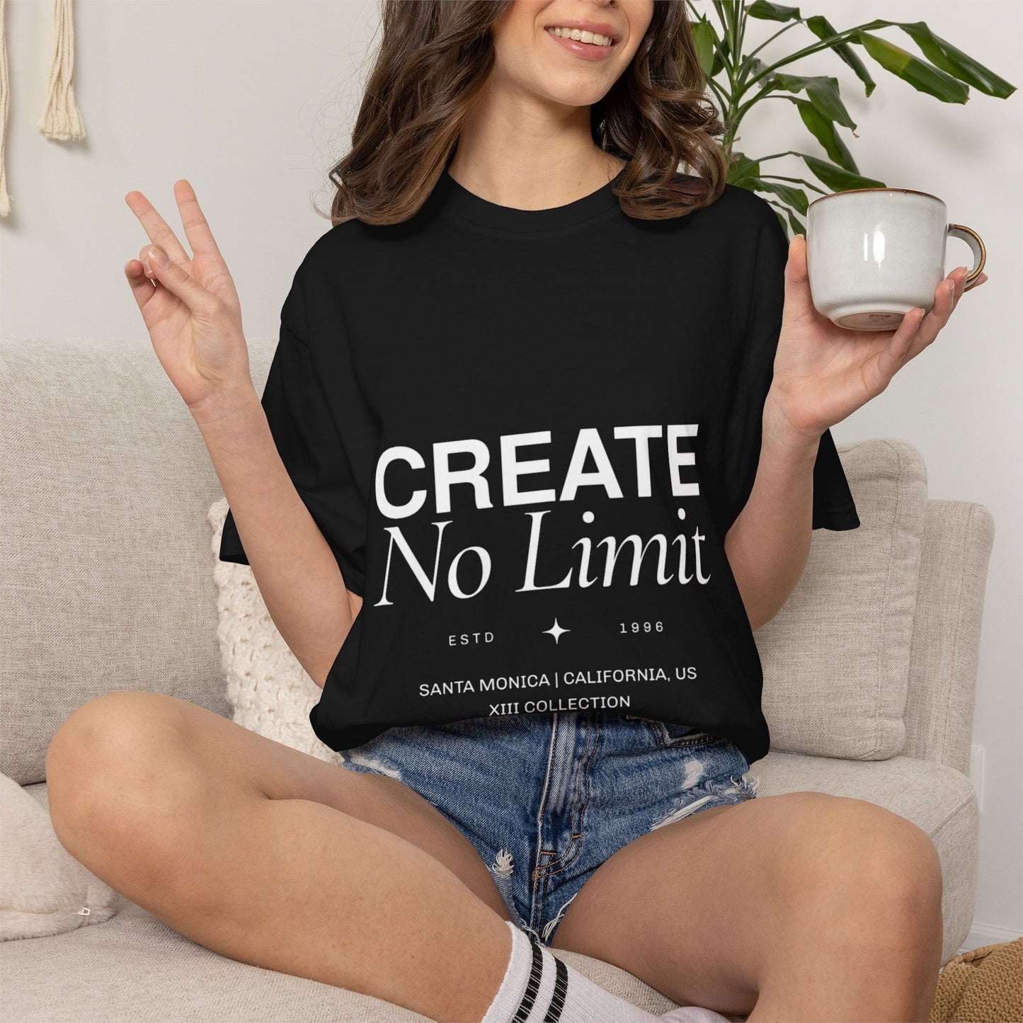 T-Shirt — Classic White Garment-Dyed Tee