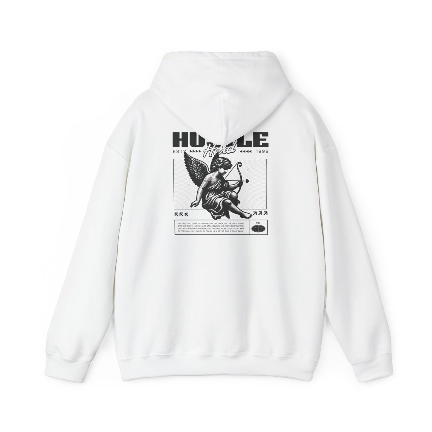 Hoodie — Vintage Angel Graphic 'XIII' Streetwear Pullover