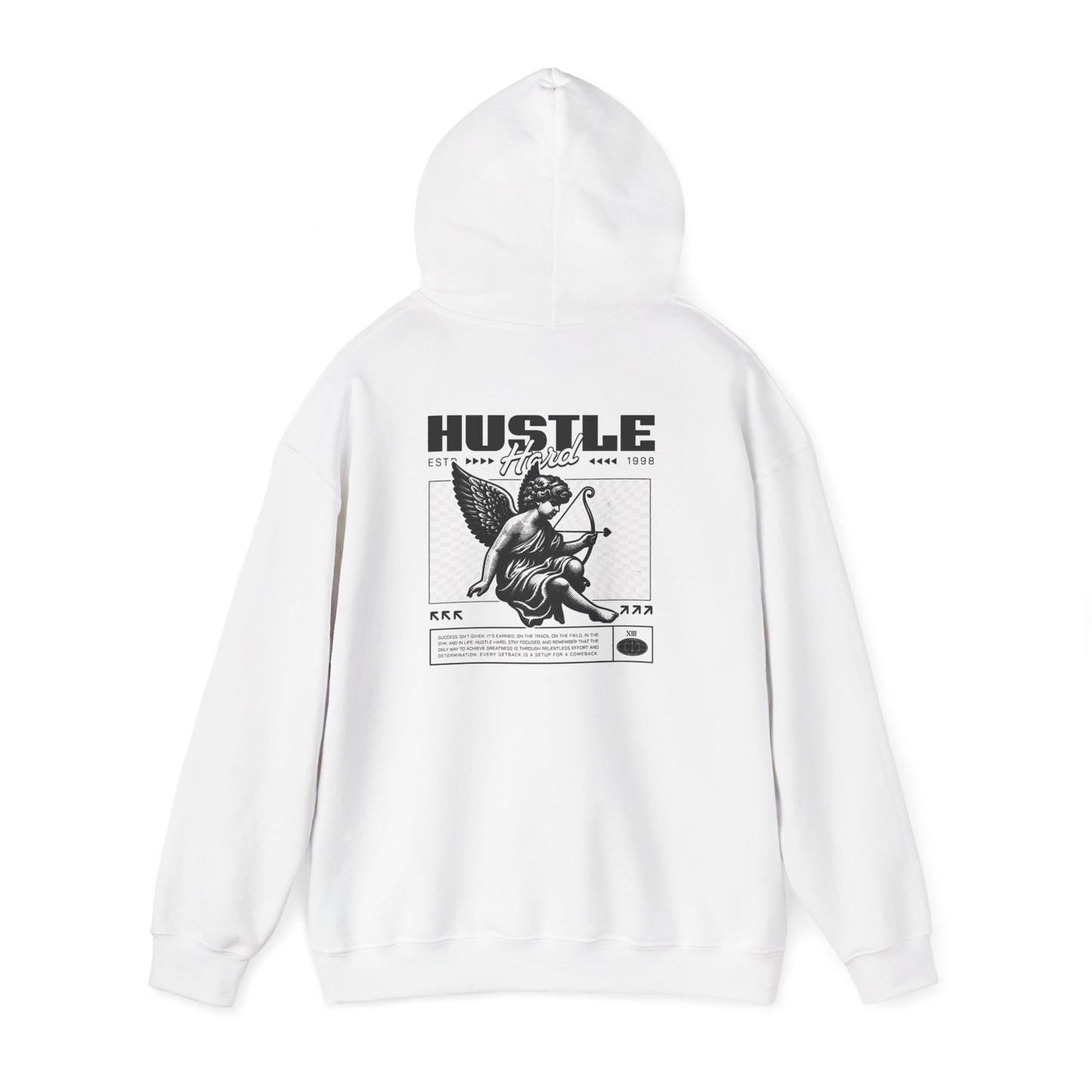 Hoodie — Vintage Angel Graphic 'XIII' Streetwear Pullover