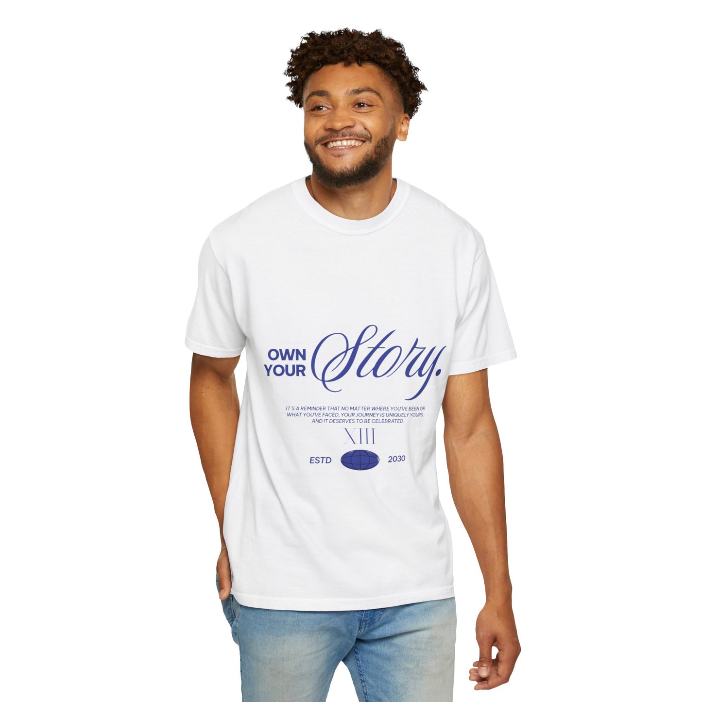 Minimal Bold T-Shirt — Garment-Dyed Casual Tee